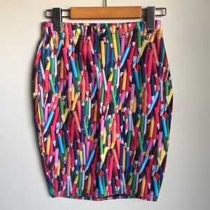 Pencil Crayon Pencil Skirt